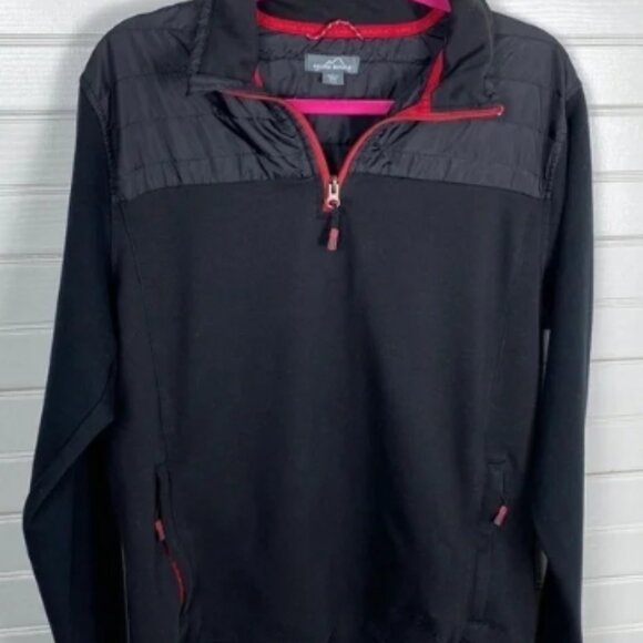 Eddie Bauer Men’s Mixed Media Quilted Pullover Size Medium - Picture 1 of 4